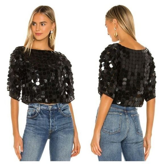 Lovers And Friends Shanna Top - Disco Black